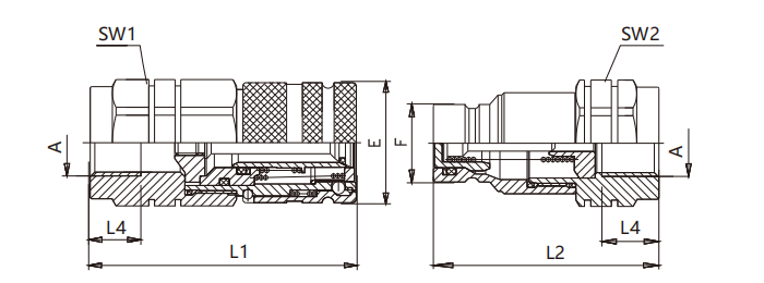 FFH Flat Face Couplings, Iso 16028