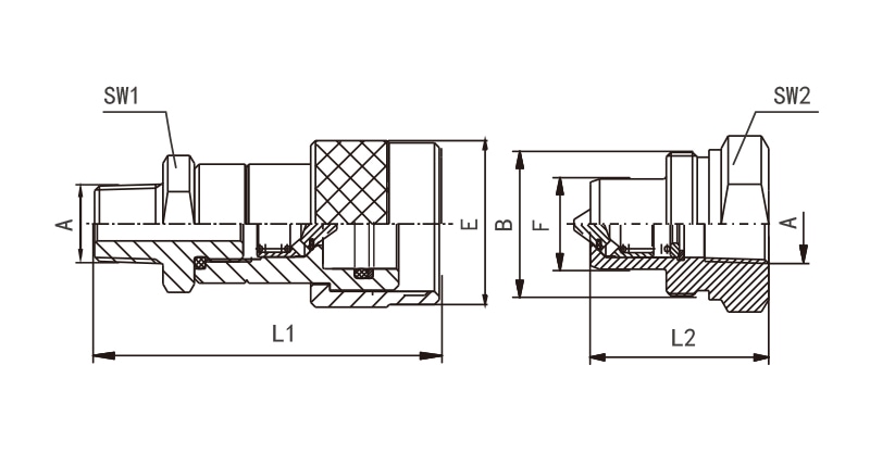 HVM 70mpa high pressure quick couplings