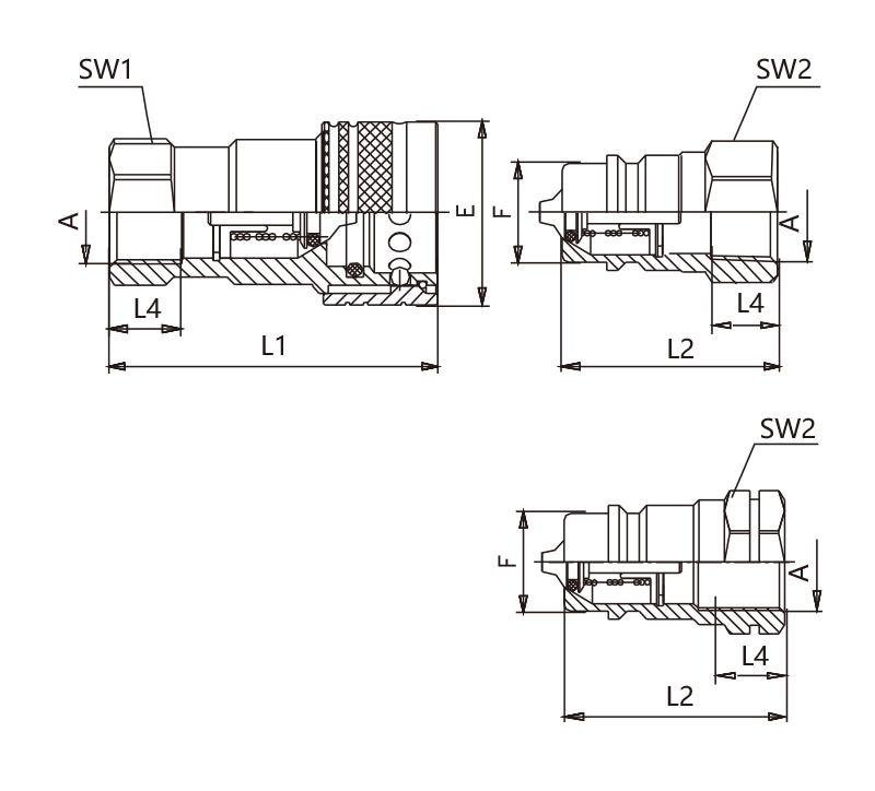 NV quick release coupling