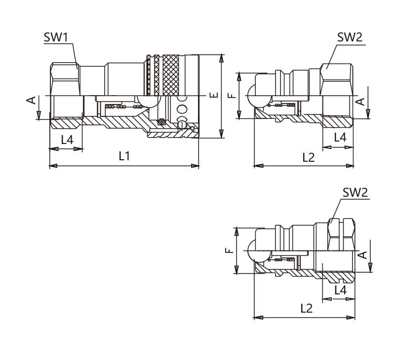 NS quick release coupling